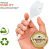 6” Large Size Disposable Sporks, 50Pcs Per box